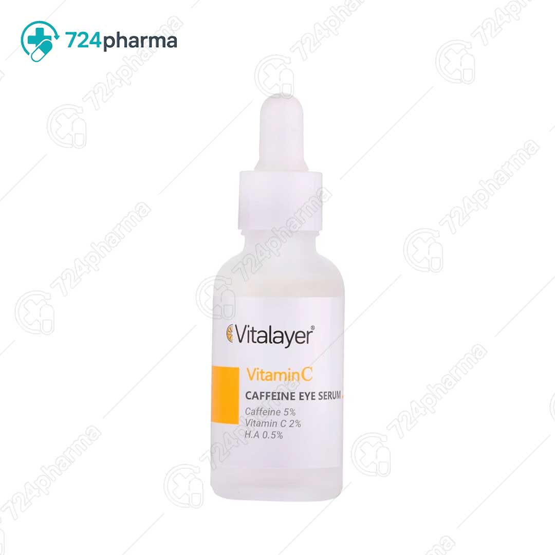 تصویر سرم دور چشم کافئین و ویتامین سی ویتالیر