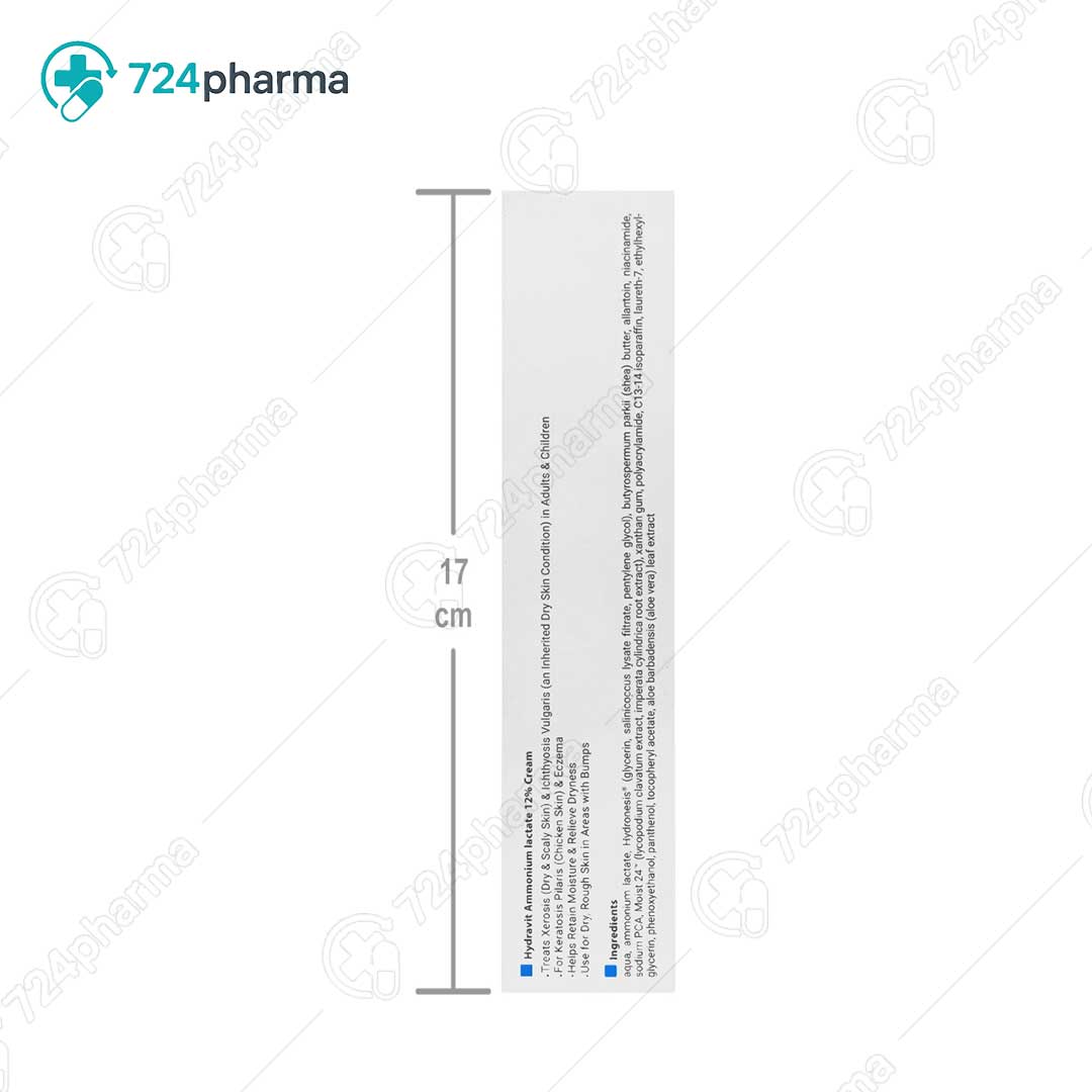 تصویر کرم آمونیوم لاکتات 12 درصد هیدراویت